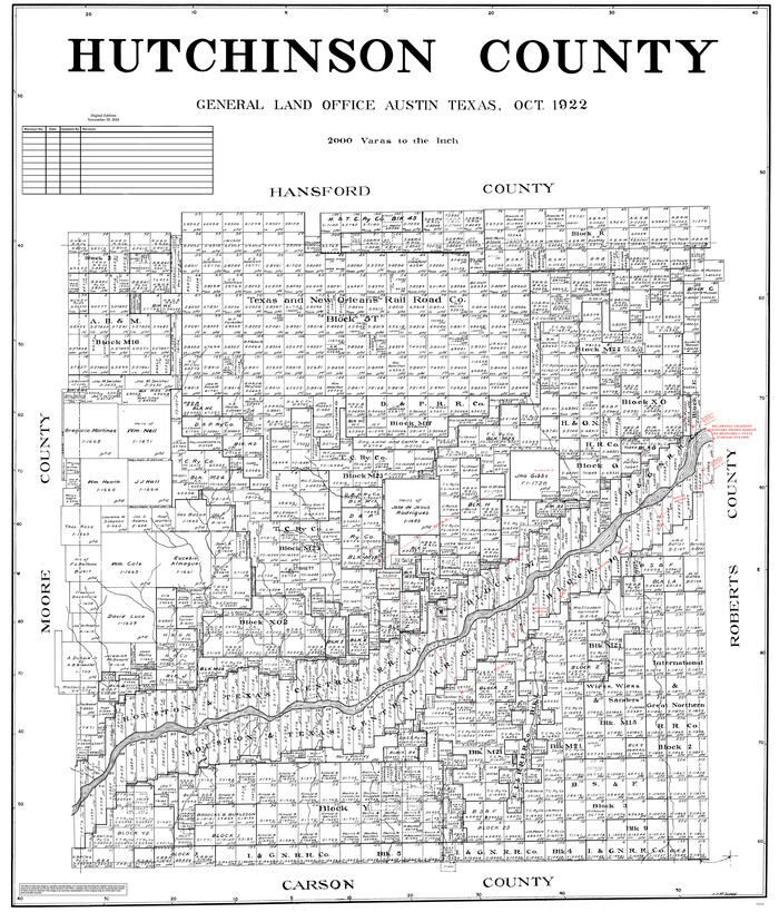 95538, Hutchinson County, General Map Collection