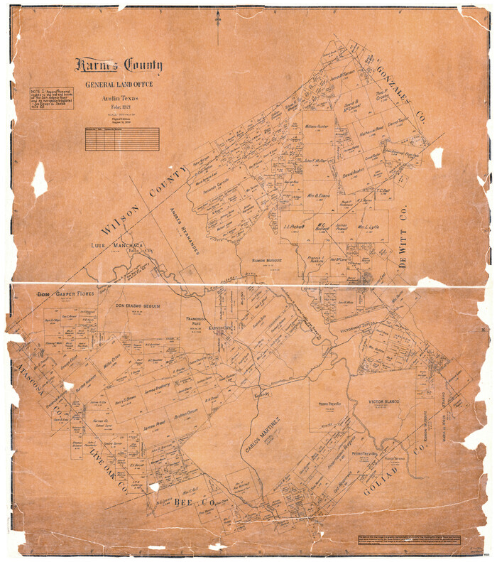 95551, Karnes County, General Map Collection