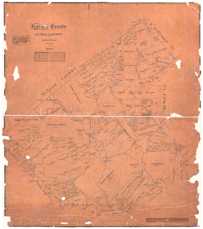 95551, Karnes County, General Map Collection