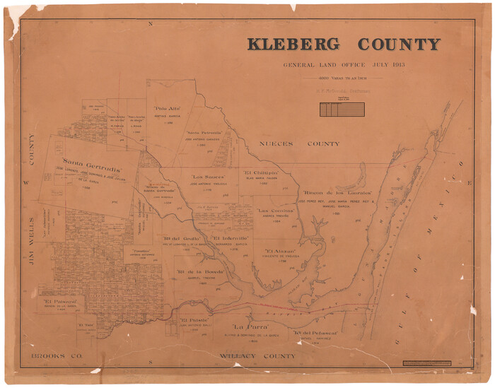 95560, Kleberg County, General Map Collection