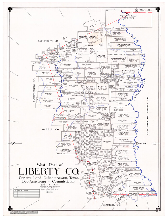95570, West Part of Liberty Co., General Map Collection