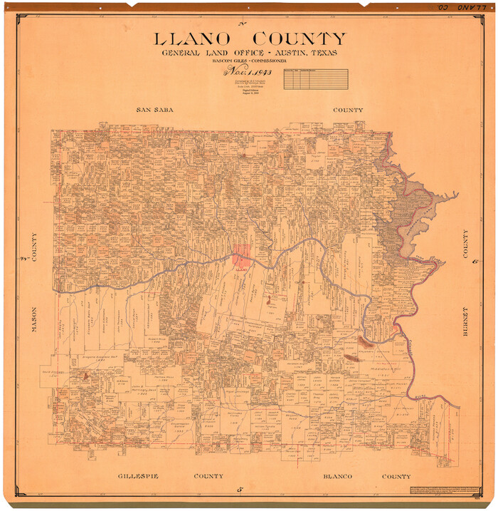 95574, Llano County, General Map Collection