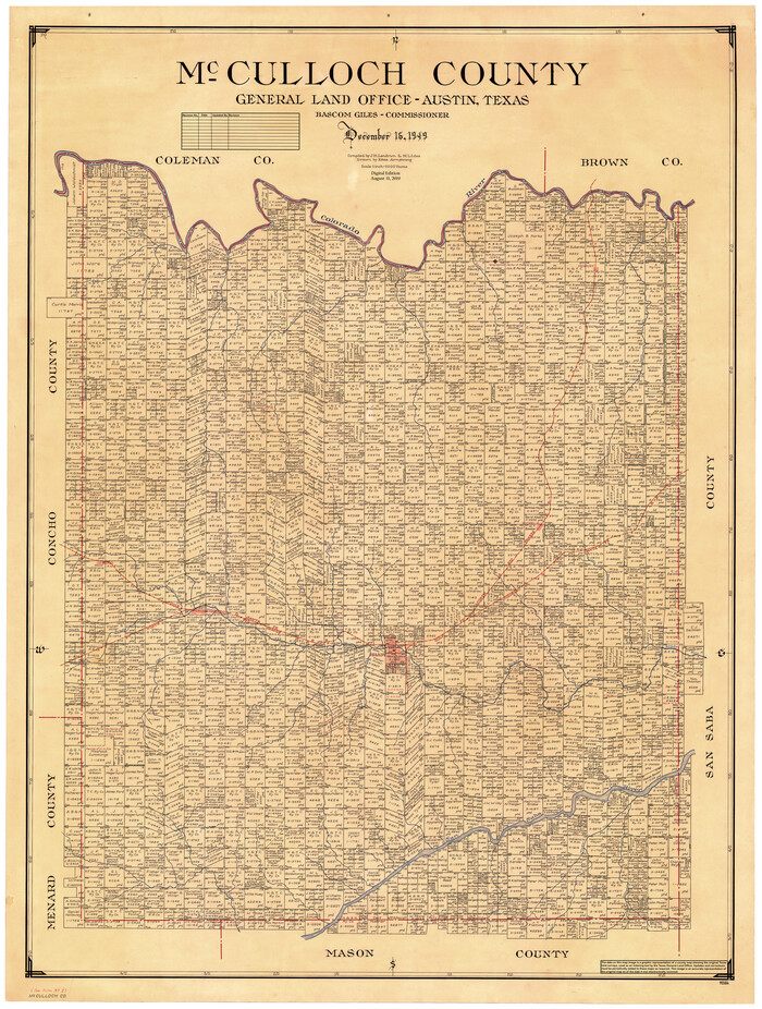 95584, McCulloch County, General Map Collection