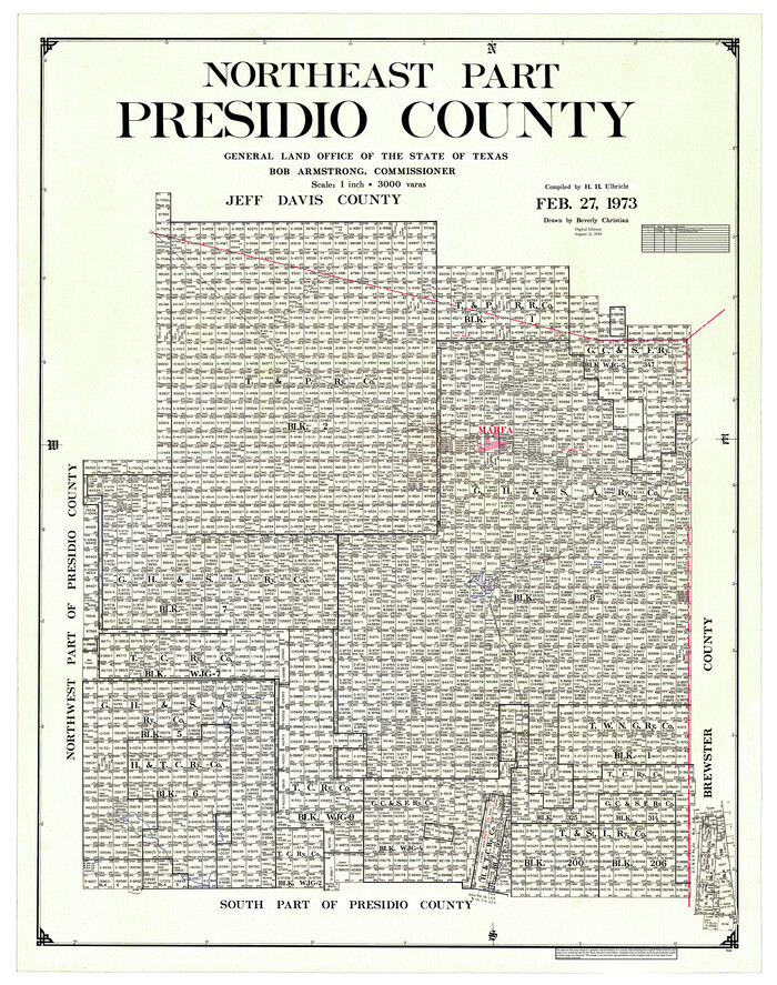 95616, Northeast Part Presidio County, General Map Collection
