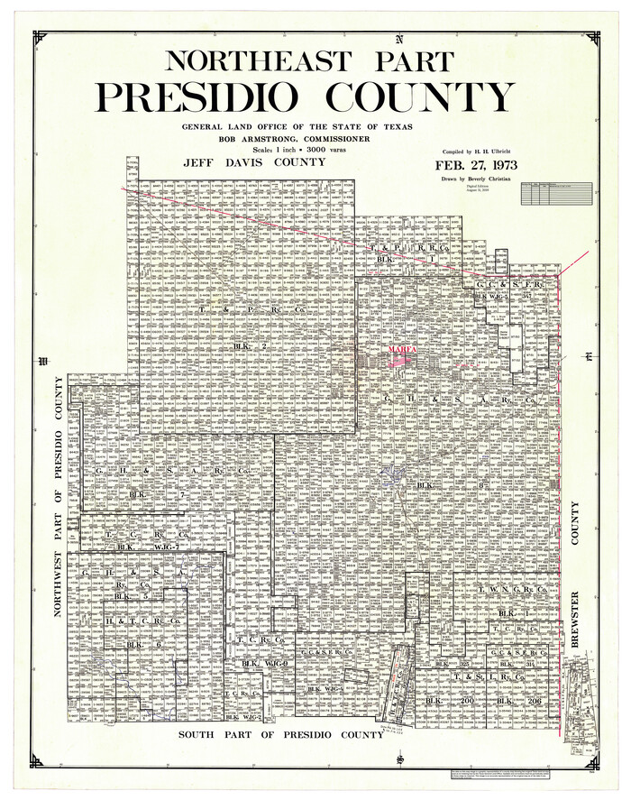95616, Northeast Part Presidio County, General Map Collection