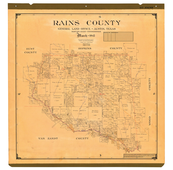 95619, Rains County, General Map Collection