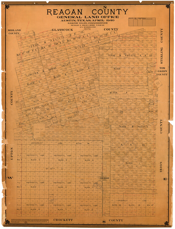 95621, Reagan County, General Map Collection