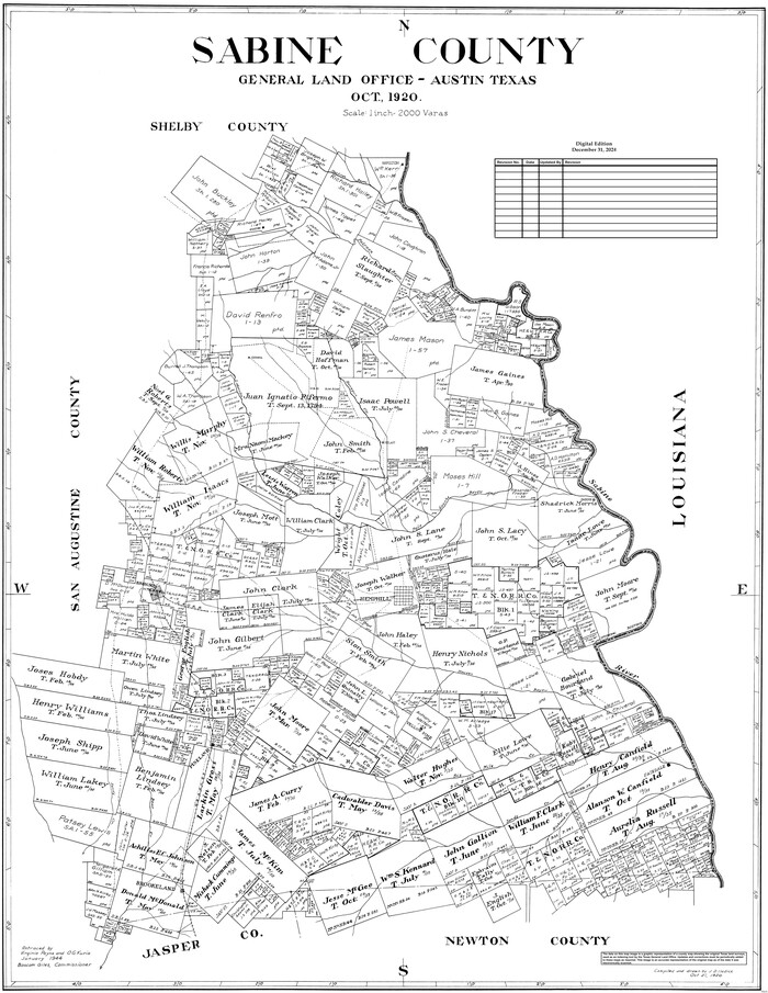 95631, Sabine County, General Map Collection