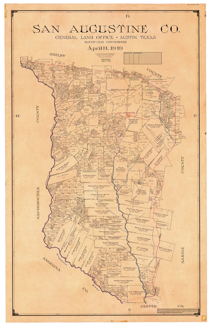 95632, San Augustine Co., General Map Collection