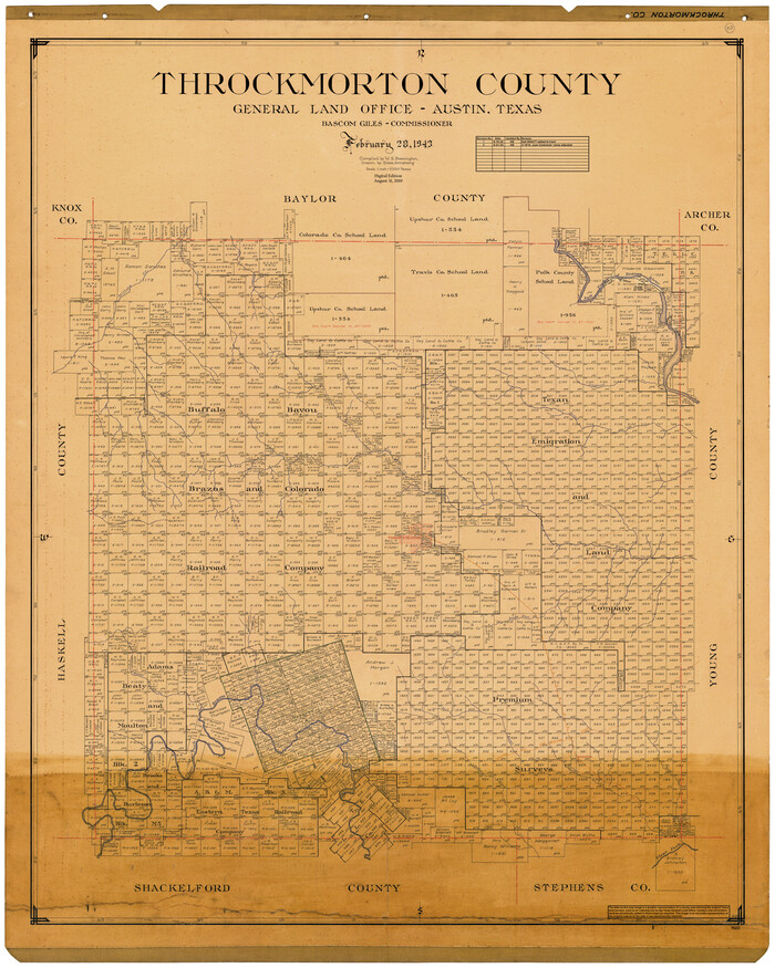 95653, Throckmorton County, General Map Collection