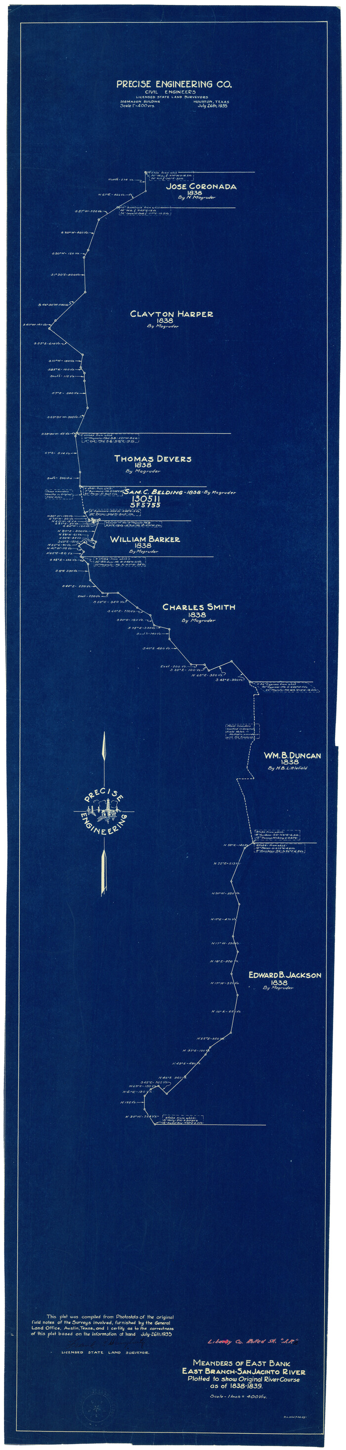 9568, Liberty County Rolled Sketch JP2, General Map Collection
