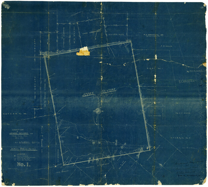 9569, Liberty County Rolled Sketch A, General Map Collection
