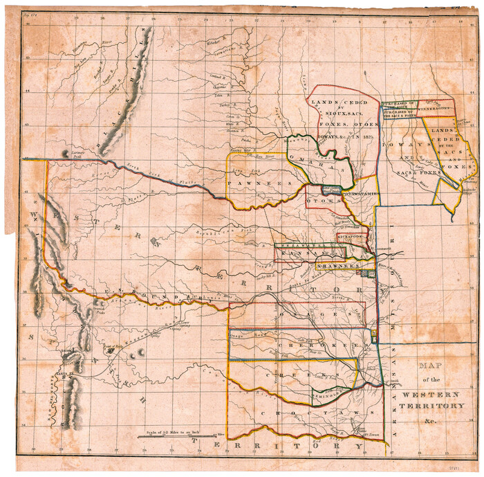 95691, Map of the Western Territory &c., General Map Collection