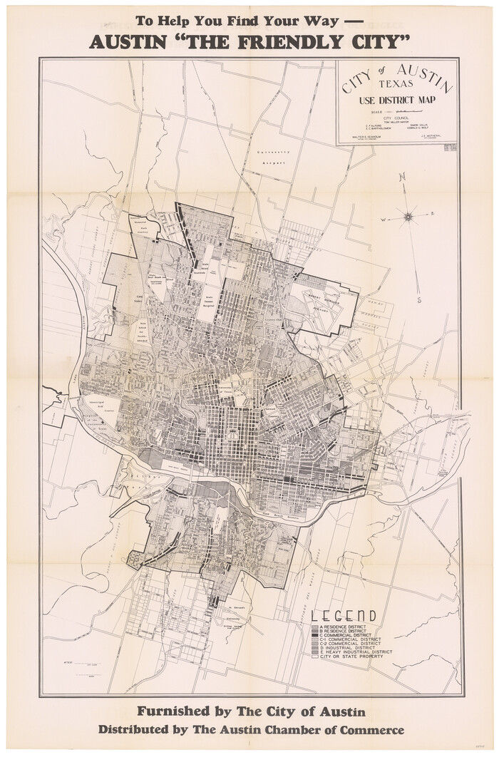 95705, City of Austin, Texas - Use District Map, General Map Collection - 1