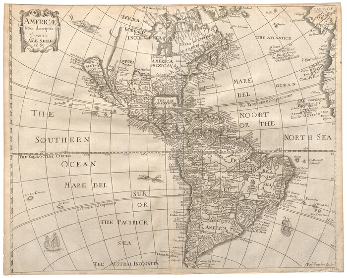 95708, Americae Nova Descriptio, General Map Collection