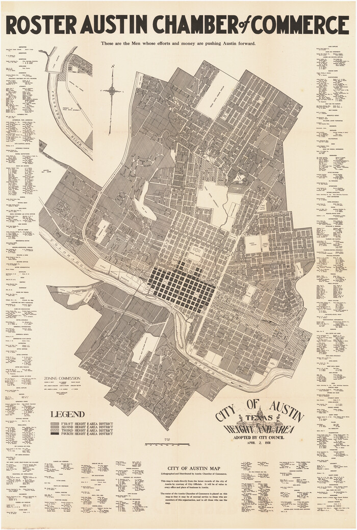 95712, City of Austin, Texas - Height and Area adopted by City Council, General Map Collection