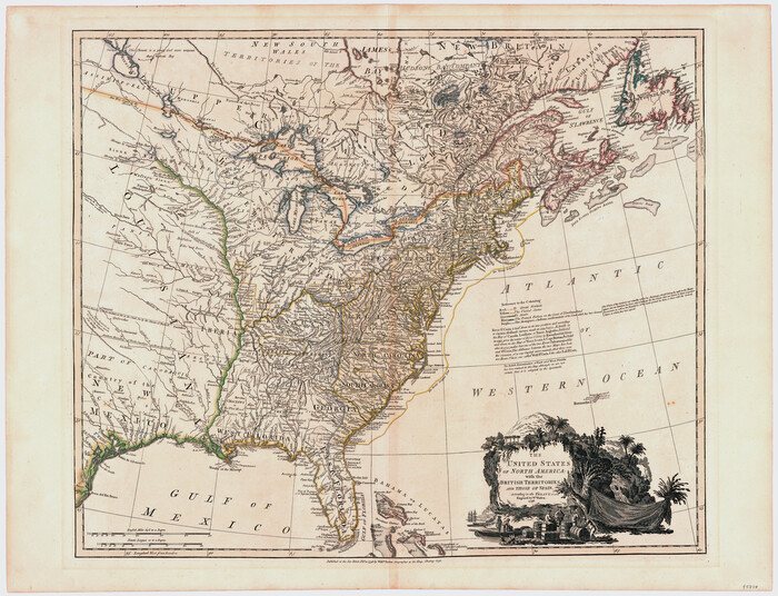 95738, The United States of North America with the British Territories and Those of Spain, according to the Treaty of 1784, General Map Collection
