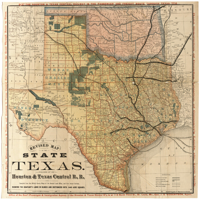 95755, Revised map of the State of Texas, Cobb Digital Map Collection