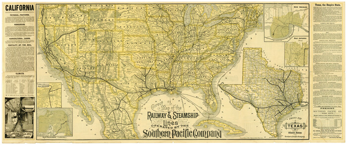 95762, Correct Map of the Railway & Steamship Lines operated by the Southern Pacific Company, Cobb Digital Map Collection