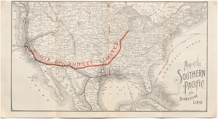 95763, Map of the Southern Pacific and connecting lines, Cobb Digital Map Collection - 1