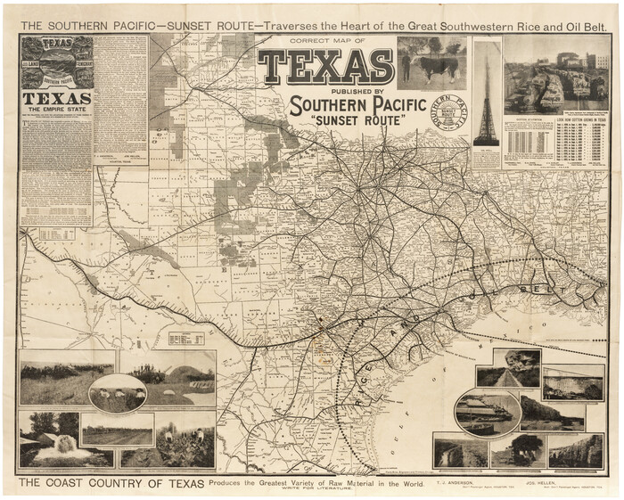 95768, Correct Map of Texas, Cobb Digital Map Collection
