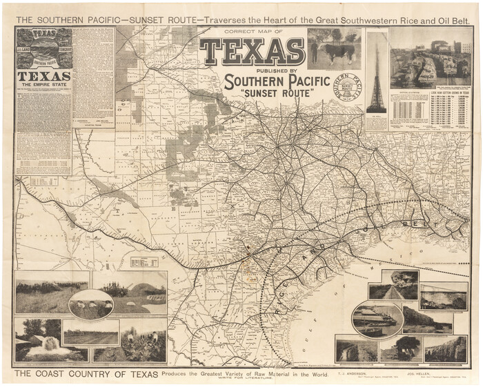 95768, Correct Map of Texas, Cobb Digital Map Collection - 1
