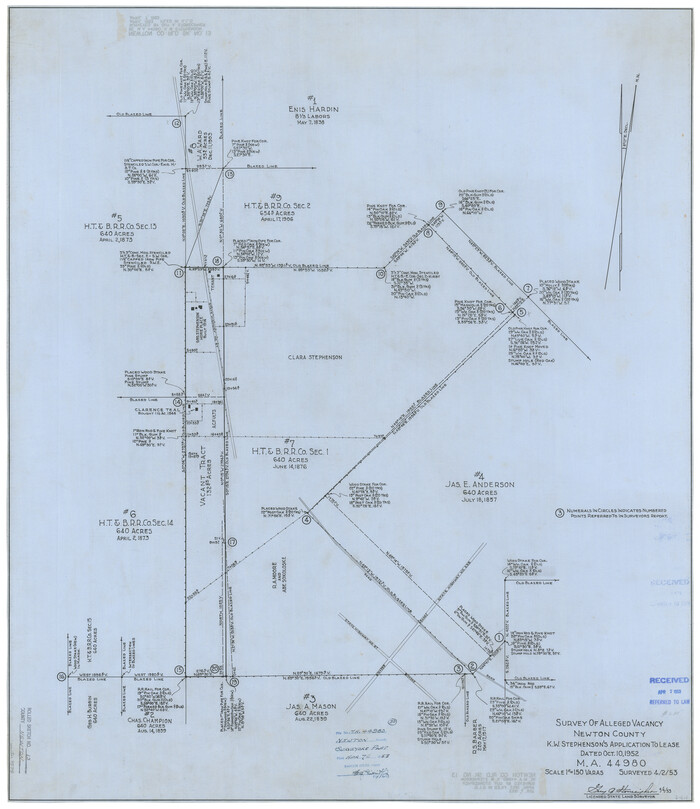 9578, Newton County Rolled Sketch 13, General Map Collection