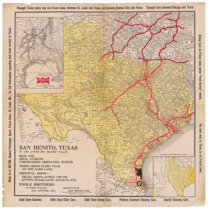 95795, San Benito, Texas in the Lower Rio Grande Valley [Frisco Lines], Cobb Digital Map Collection