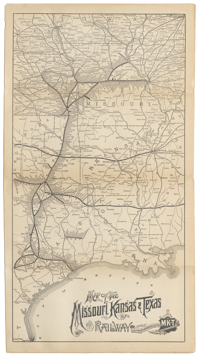 95810, Map of the Missouri, Kansas & Texas Railway and its connecting lines, Cobb Digital Map Collection - 1