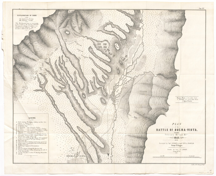 95829, Plan of the Battle of Buena-Vista fought February 22nd and 23rd, 1847, General Map Collection
