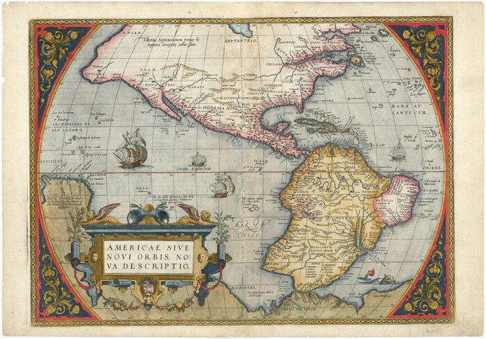 95834, Americae Sive Novi Orbis, Nova Descriptio, General Map Collection