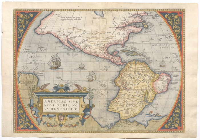 95834, Americae Sive Novi Orbis, Nova Descriptio, General Map Collection - 1