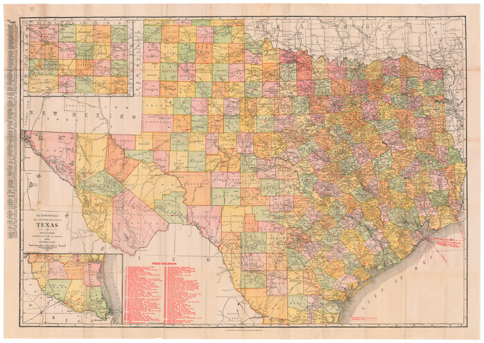 95849, The Rand McNally New Commercial Atlas Map of Texas, Cobb Digital Map Collection - 1