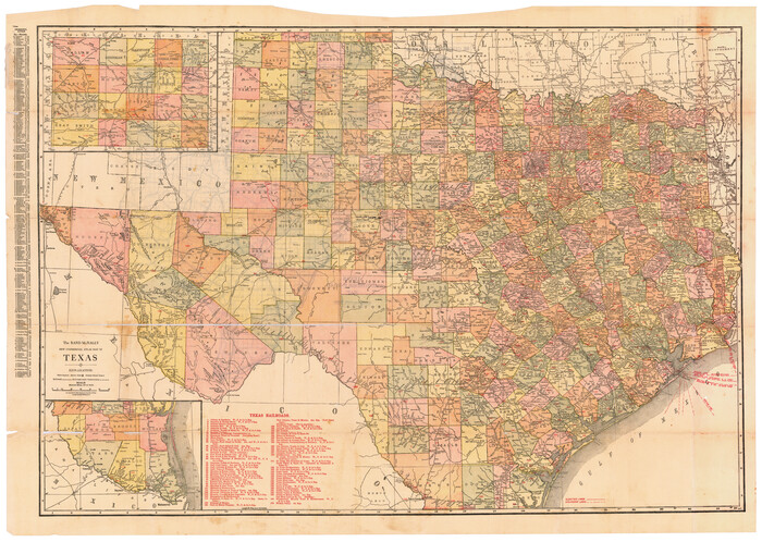 95851, The Rand McNally New Commercial Atlas Map of Texas, Cobb Digital Map Collection - 1