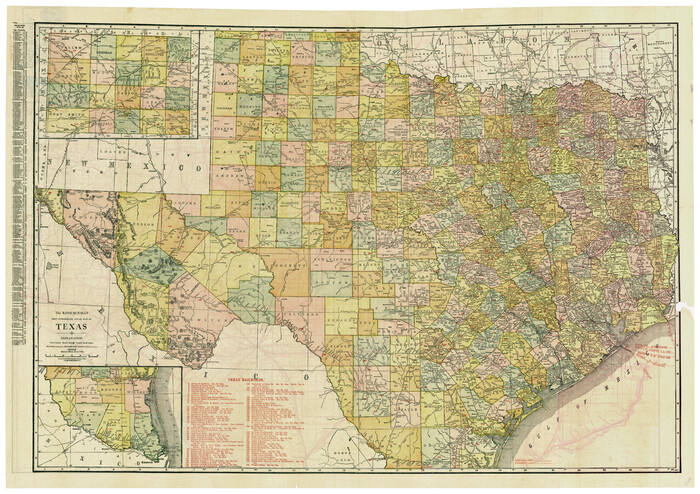 95852, The Rand McNally New Commercial Atlas Map of Texas, Cobb Digital Map Collection - 1