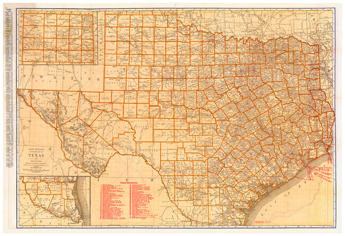 95853, Rand McNally Standard Map of Texas, Cobb Digital Map Collection - 1