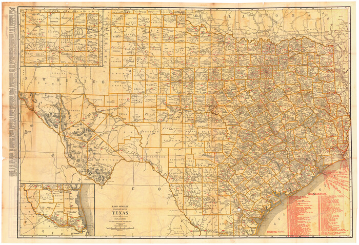95855, Rand McNally Standard Map of Texas, Cobb Digital Map Collection - 1