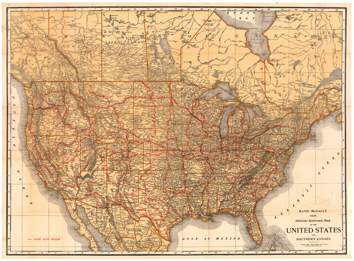 95860, Rand McNally New Official Railroad Map of the United States and Southern Canada, Cobb Digital Map Collection - 1
