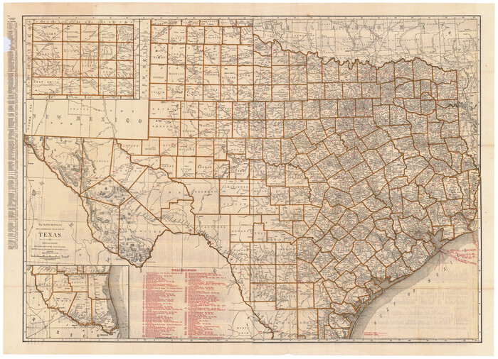 95863, The Rand McNally New Commercial Atlas Map of Texas, Cobb Digital Map Collection - 1
