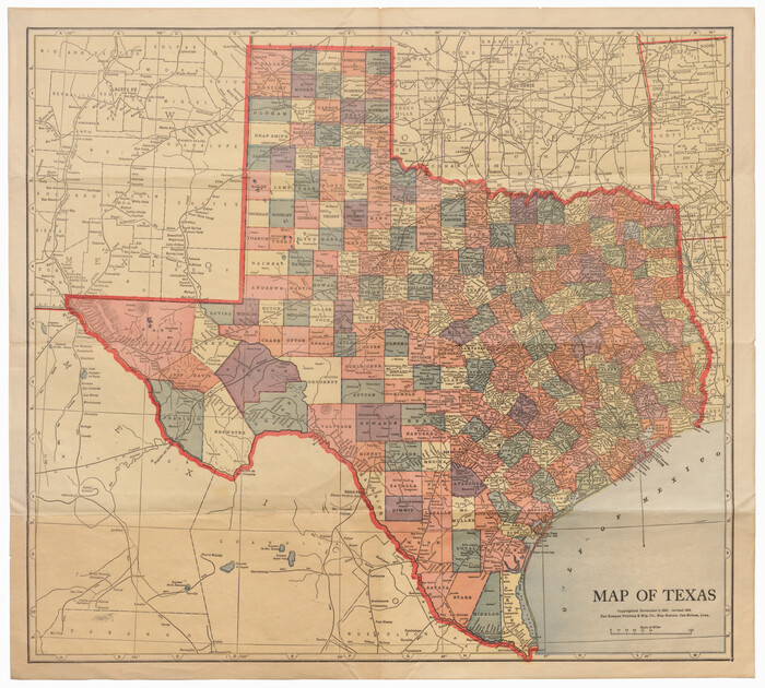 95868, Map of Texas, Cobb Digital Map Collection