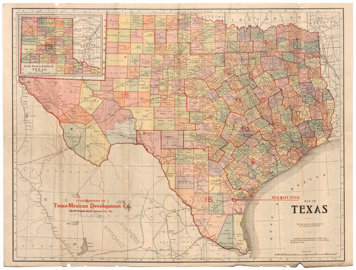 95870, Map of Texas, Cobb Digital Map Collection - 1