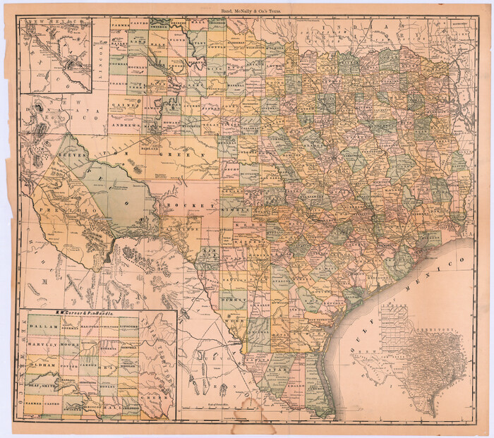 95884, Rand, McNally & Co.'s Texas, Cobb Digital Map Collection