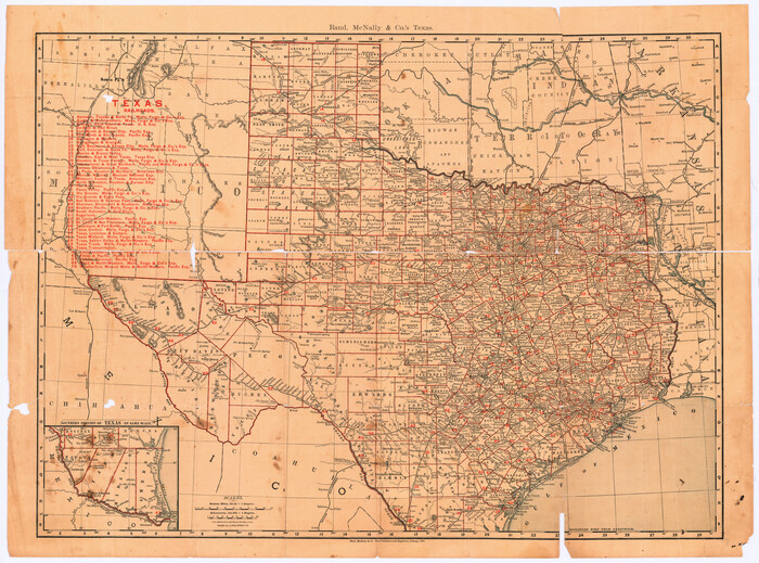 95885, Rand, McNally & Co.'s Texas, Cobb Digital Map Collection