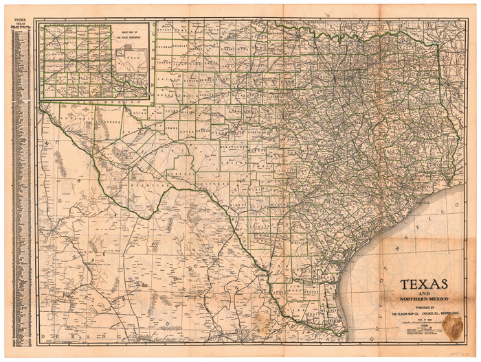 95895, Texas and Northern Mexico, Cobb Digital Map Collection - 1