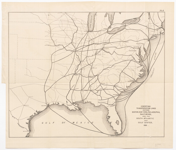 95907, Competing Transportation Lines between Boston, New York, Philadelphia, Baltimore, and the South Atlantic and Gulf States, Cobb Digital Map Collection