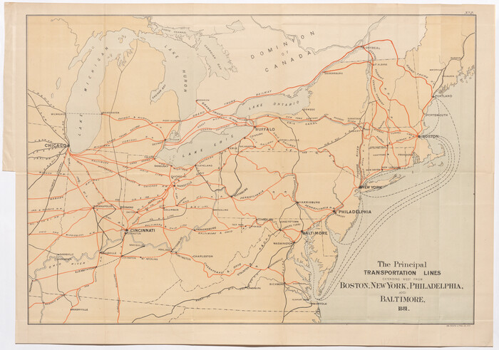 95908, The Principal Transportation Lines extending west from Boston, New York, Philadelphia, and Baltimore, Cobb Digital Map Collection