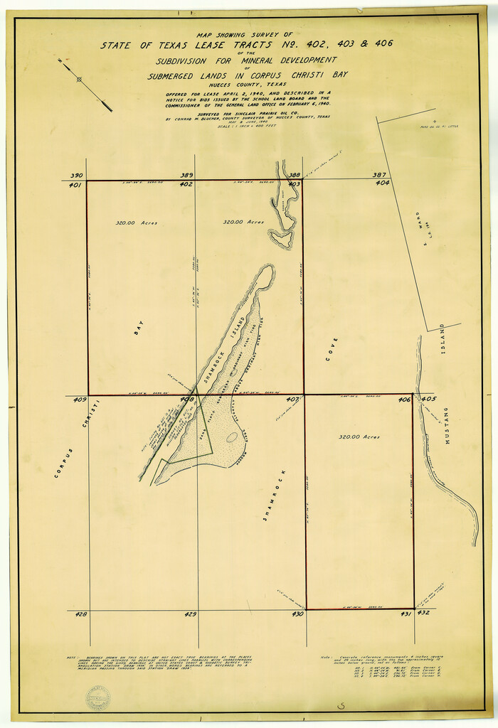 9593, Nueces County Rolled Sketch 23, General Map Collection
