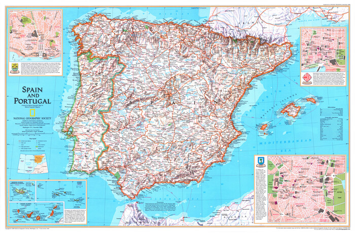 95930, Spain and Portugal, General Map Collection