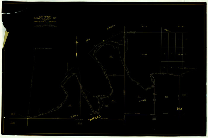 9594, Nueces County Rolled Sketch 25, General Map Collection