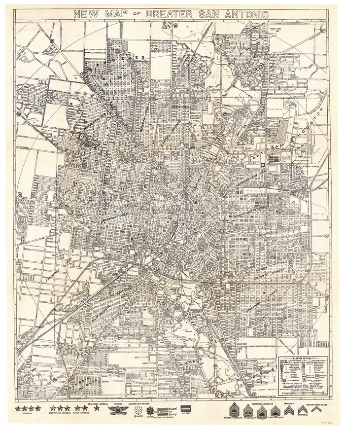 95954, New Map of Greater San Antonio, General Map Collection - 1